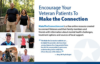 A text graphic with a compilation of multiple Veterans doing a particular activity and smiling.